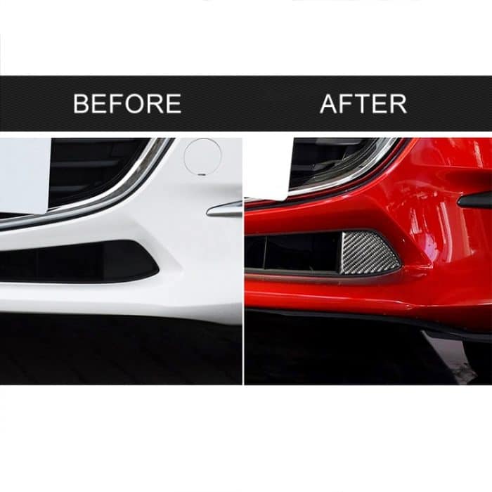 Auto Carbon Fiber Front Stoßstange dekorative Aufkleber für Mazda Axela 2017-2018 – Bild 7