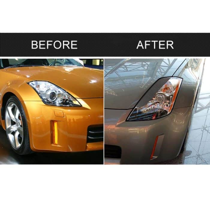 Auto Carbon Fiber Light Augenbraue für 2003-2009 Nissan 350Z Alle Modelle – Bild 7