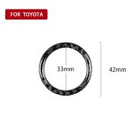 Auto Carbon Faser Ein-Knopf-Start dekorative Aufkleber für Toyota Eighth Generation Camry 2018-2019 – Bild 5