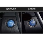Auto Carbon Faser Ein-Knopf-Start dekorative Aufkleber für Toyota Eighth Generation Camry 2018-2019 – Bild 7
