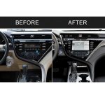Auto Carbon Fiber Central Control S Streifen dekorative Aufkleber für Toyota Achte Generation Camry 2018-2019, Linksantrieb – Bild 7