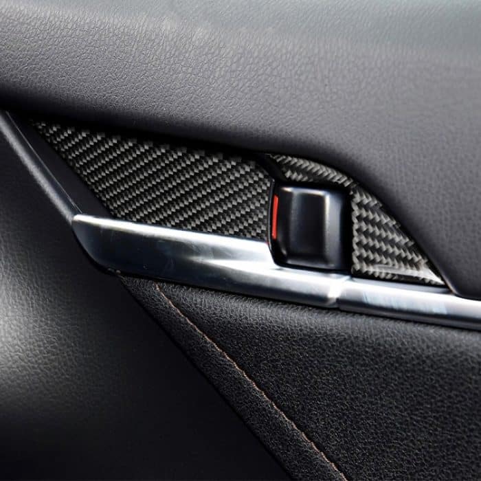 8 in 1 Auto Carbon Faser Tür Innengriff Handgelenk Panel dekorative Aufkleber für Toyota Achte Generation Camry 2018-2019 – Bild 6