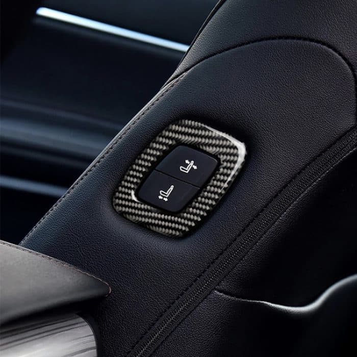 Auto Carbon Faser Sitzverstellung Dekorativer Aufkleber für Toyota Achte Generation Camry 2018-2019, Linksantrieb – Bild 6