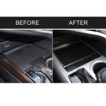 Auto Carbon Faser Aufbewahrungsbox U-Form Rahmen dekorative Aufkleber für Toyota Achte Generation Camry 2018-2019 – Bild 7