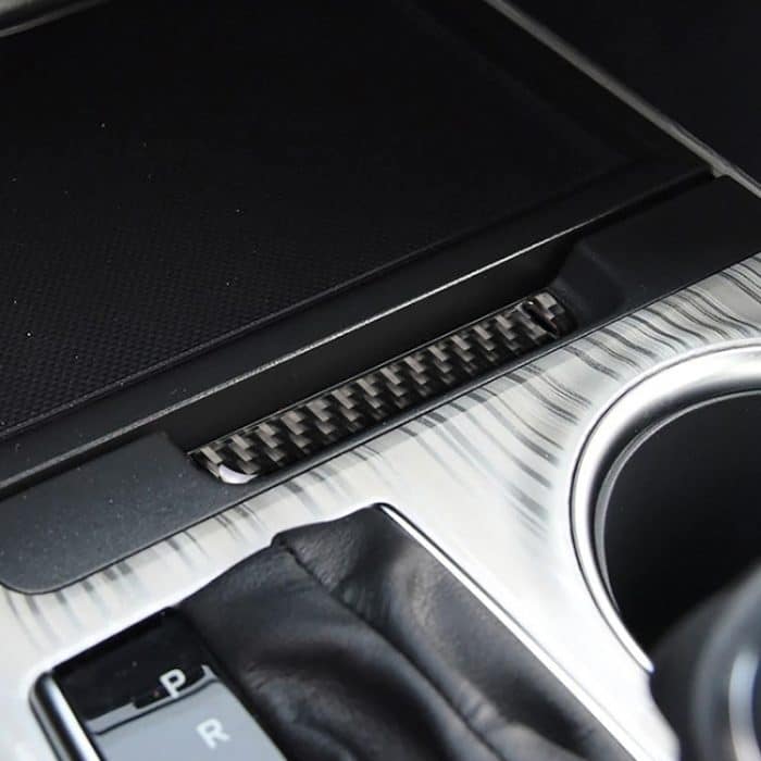 Auto Carbon Fiber Storage Box Nut dekorative Aufkleber für Toyota Achte Generation Camry 2018-2019, Linksantrieb – Bild 6