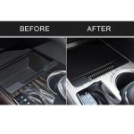 Auto Carbon Fiber Storage Box Nut dekorative Aufkleber für Toyota Achte Generation Camry 2018-2019, Linksantrieb – Bild 7