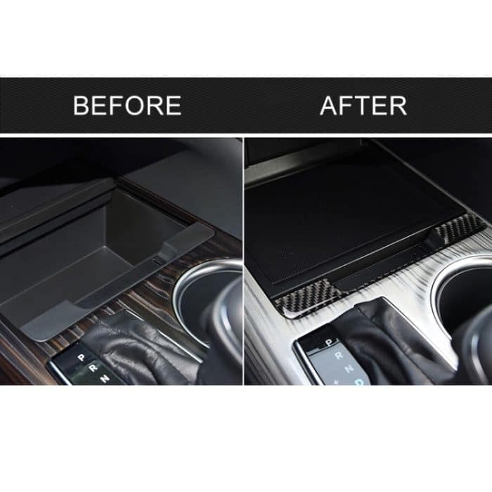 Auto Carbon Fiber Storage Box Rahmen dekorative Aufkleber für Toyota Achte Generation Camry 2018-2019 – Bild 7