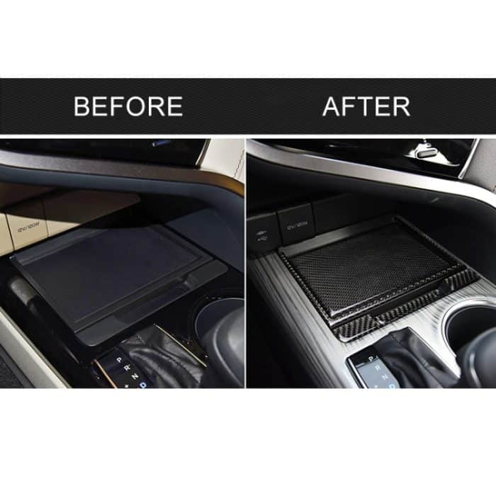 4 in 1 Auto Kohlefaser Aufbewahrungsbox dekorative Aufkleber für Toyota Achte Generation Camry 2018-2019 – Bild 7