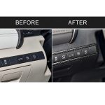 Auto Carbon Fiber Main Driving Multifunktionaler Knopfrahmen Dekorativer Aufkleber für Toyota Achte Generation Camry 2018-2019 – Bild 7