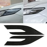 2 PCS Car Carbon Fiber Scheinwerfer Dekorative Aufkleber für Toyota Achte Generation Camry 2018-2019