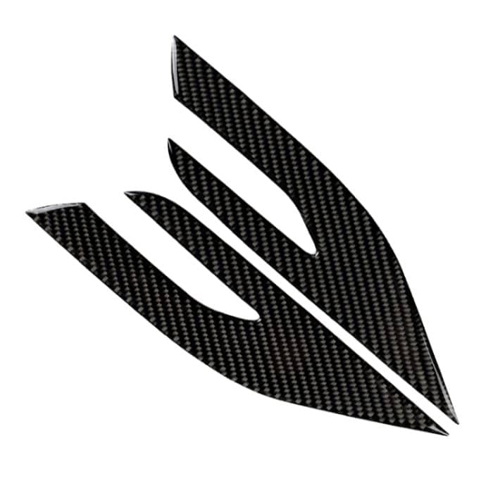 2 PCS Car Carbon Fiber Scheinwerfer Dekorative Aufkleber für Toyota Achte Generation Camry 2018-2019 – Bild 2