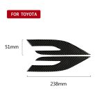 2 PCS Car Carbon Fiber Scheinwerfer Dekorative Aufkleber für Toyota Achte Generation Camry 2018-2019 – Bild 5