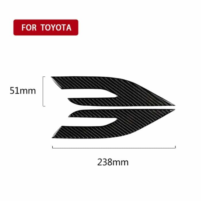 2 PCS Car Carbon Fiber Scheinwerfer Dekorative Aufkleber für Toyota Achte Generation Camry 2018-2019 – Bild 5