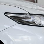 2 PCS Car Carbon Fiber Scheinwerfer Dekorative Aufkleber für Toyota Achte Generation Camry 2018-2019 – Bild 6