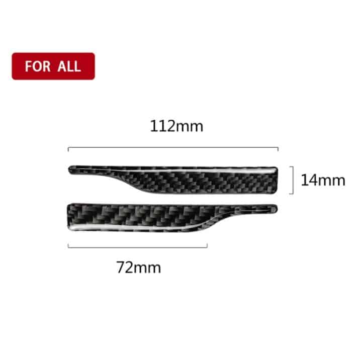 2 PCS Car Carbon Fiber Rückspiegel Antikollisions-Streifenschutzgitter Verkleidungen für Toyota Camry der achten Generation 2018-2019 – Bild 5