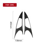 2 PCS Car Carbon Fiber Tür Innengriff Handgelenkplatte Dekorativer Aufkleber für Honda Tenth Generation Civic 2016-2019 – Bild 5