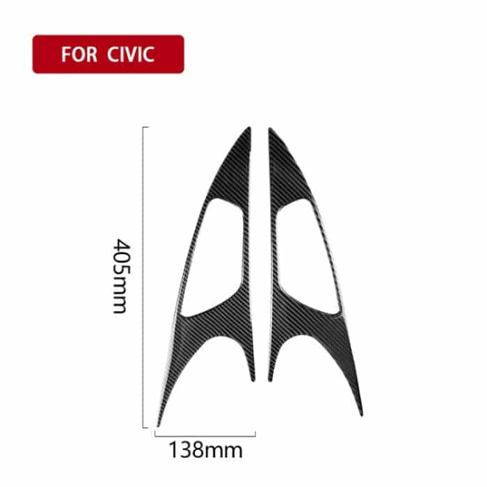 2 PCS Car Carbon Fiber Tür Innengriff Handgelenkplatte Dekorativer Aufkleber für Honda Tenth Generation Civic 2016-2019 – Bild 5