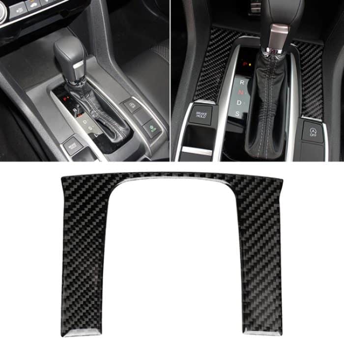 CRP0574.jpg Auto Carbon Fiber Gear Position Panel dekorative Aufkleber für Honda Tenth Generation Civic 2016-2019 – Bild 1