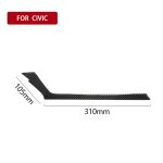 Auto Carbon Fiber Central Control Luftauslass unter dekorativem Aufkleber für Honda Tenth Generation Civic 2016-2019, Linksantrieb – Bild 5