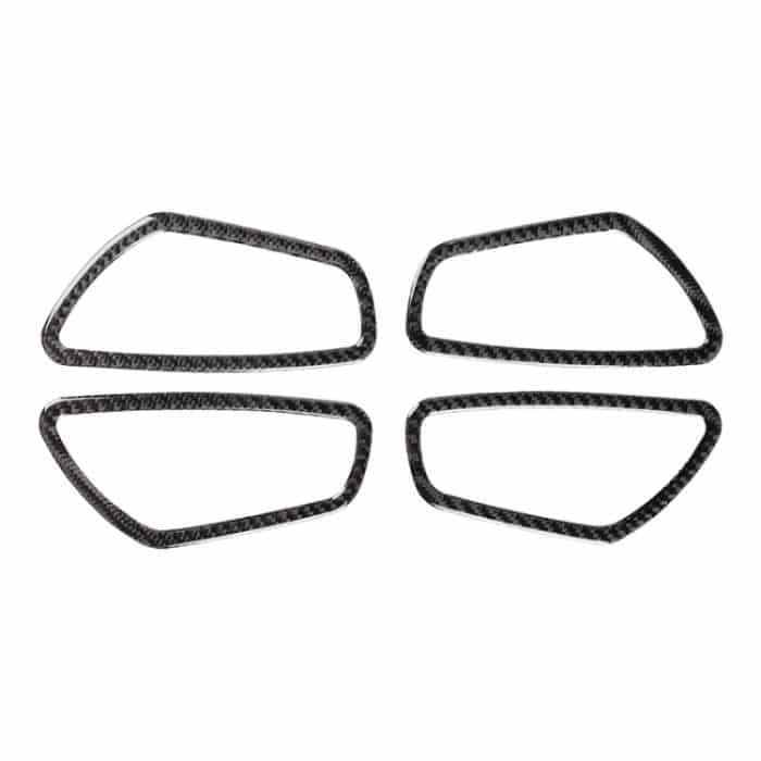 4 PCS Car Carbon Fiber Tür Innen Handgelenkrahmen Dekorativer Aufkleber für Honda Tenth Generation Civic 2016-2019 – Bild 2