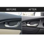 4 PCS Car Carbon Fiber Tür Innen Handgelenkrahmen Dekorativer Aufkleber für Honda Tenth Generation Civic 2016-2019 – Bild 7