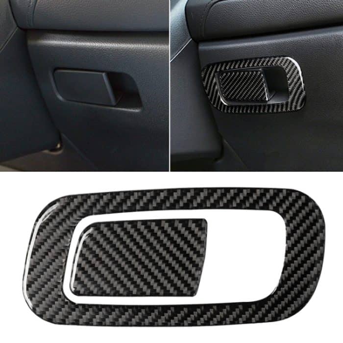 Auto Carbon Fiber Storage Box Schalter dekorative Aufkleber für Honda Zehnte Generation Civic 2016-2019, Linksantrieb – Bild 1