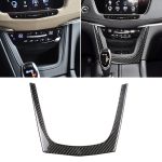 Auto Carbon Fiber Central Control U-Form Rahmen dekorative Aufkleber für Cadillac XT5 2016-2017