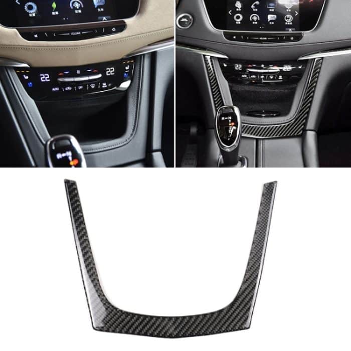 CRP0587.jpg Auto Carbon Fiber Central Control U-Form Rahmen dekorative Aufkleber für Cadillac XT5 2016-2017 – Bild 1