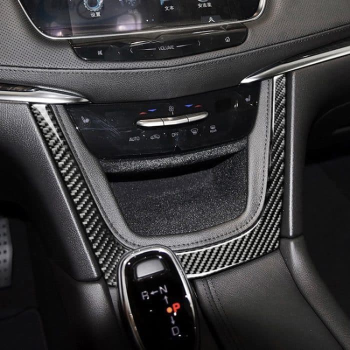 Auto Carbon Fiber Central Control U-Form Rahmen dekorative Aufkleber für Cadillac XT5 2016-2017 – Bild 6