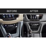 Auto Carbon Fiber Central Control U-Form Rahmen dekorative Aufkleber für Cadillac XT5 2016-2017 – Bild 7