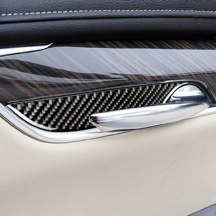Auto Carbon Faser Tür Innengriff Handgelenk Panel dekorative Aufkleber für Cadillac XT5 2016-2017 – Bild 6