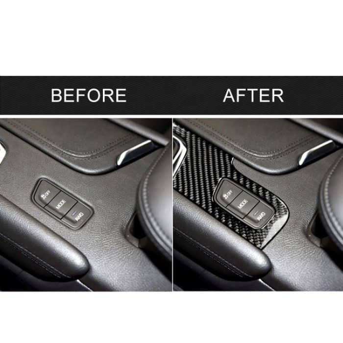 Auto Carbon Fiber Gear Position Panel Dekorativer Aufkleber für Cadillac XT5 2016-2017, Linksantrieb – Bild 7