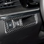 Auto Carbon Fiber Scheinwerfer Schalterrahmen dekorative Aufkleber für Cadillac XT5 2016-2017, High Version, Linksantrieb – Bild 6