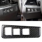 Auto Carbon Fiber Scheinwerfer Schalterrahmen dekorative Aufkleber für Cadillac XT5 2016-2017, Low Version, Linksantrieb