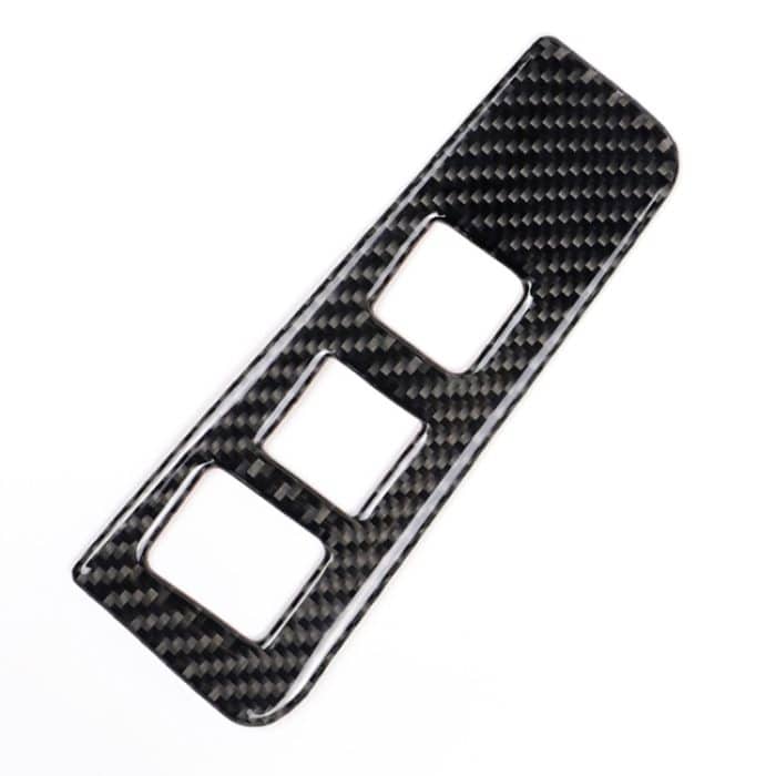 Auto Carbon Fiber Scheinwerfer Schalterrahmen dekorative Aufkleber für Cadillac XT5 2016-2017, Low Version, Linksantrieb – Bild 2