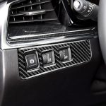 Auto Carbon Fiber Scheinwerfer Schalterrahmen dekorative Aufkleber für Cadillac XT5 2016-2017, Low Version, Linksantrieb – Bild 6
