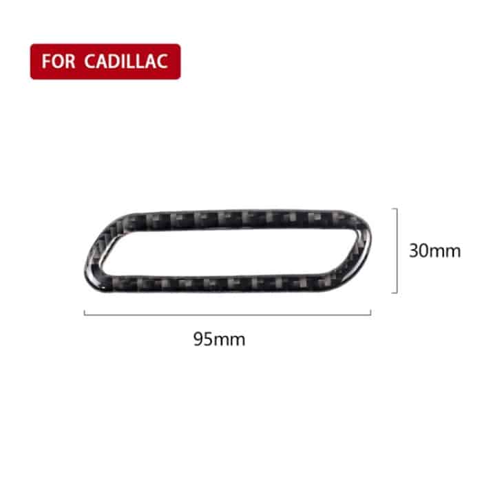 Auto Carbon Fiber Sitzverstellung Einstellung Dekorativer Aufkleber für Cadillac XT5 2016-2017, Linkslenker – Bild 5