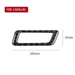 Auto Carbon Fiber Air Outlet Dekorativer Aufkleber für Cadillac XT5 2016-2017, Linksantrieb – Bild 5