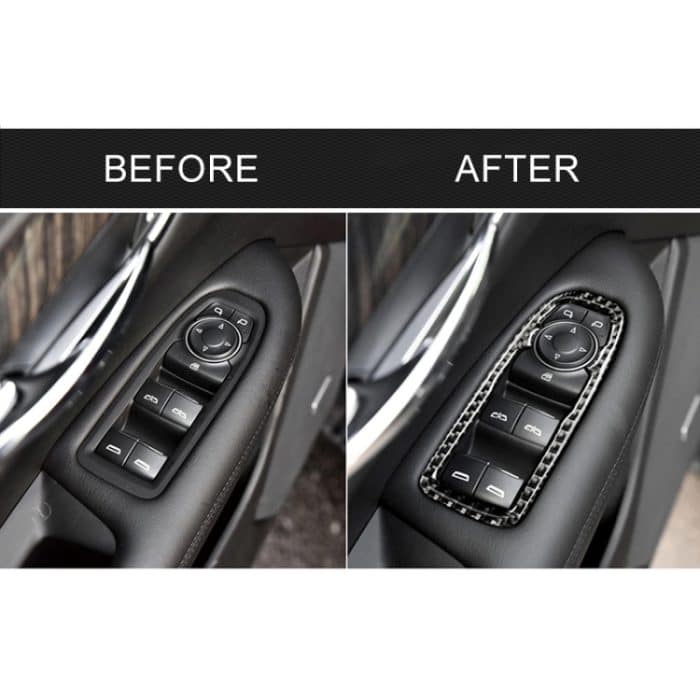 Auto Carbon Fiber Tür Fensterheber Panel dekorative Aufkleber für Cadillac XT5 2016-2017 – Bild 7