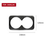 Auto Carbon Fiber Hinterarmlehne Water Cup Dekorativer Aufkleber für Cadillac XT5 2016-2017 – Bild 5