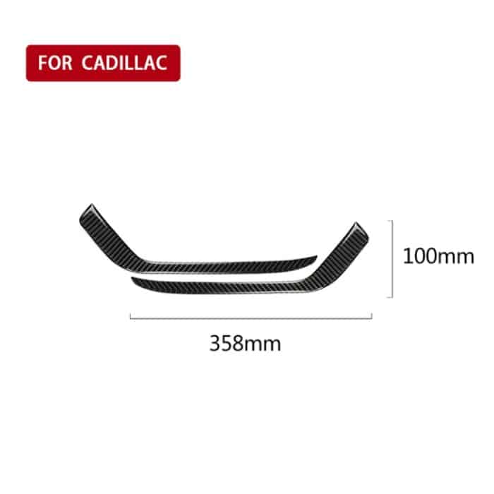 Auto Carbon Fiber Nebelscheinwerfer Dekorstreifen für Cadillac XT5 2016-2017, Linkslenker – Bild 5