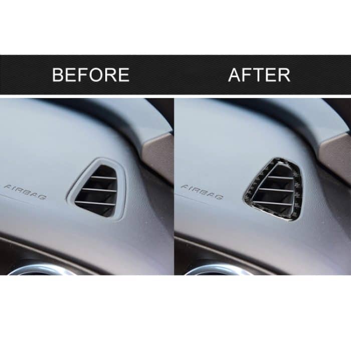 2 Stück Auto Carbon Fiber-Air Outlet dekorative Aufkleber für Chevrolet Camaro 2017-2019 – Bild 7