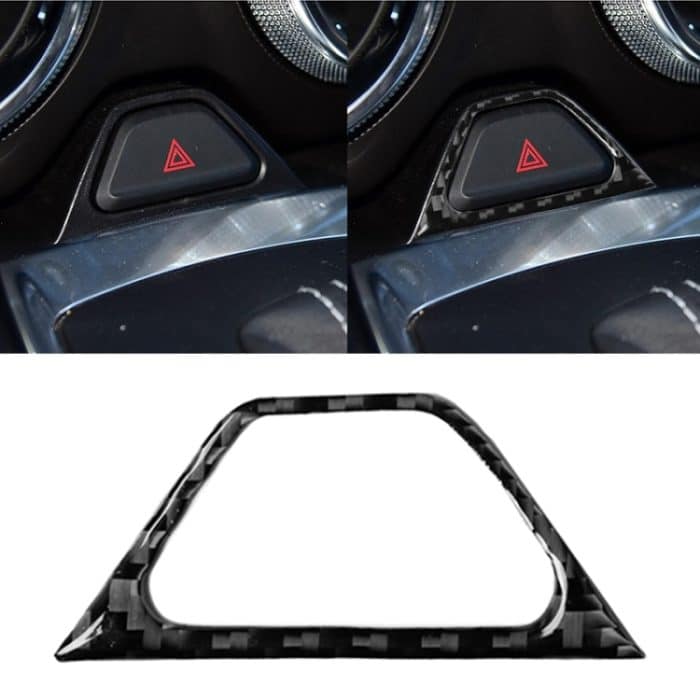 Auto Carbon Faser Warnlicht Dekorative Aufkleber für Chevrolet Camaro 2017-2019 – Bild 1