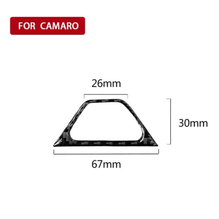Auto Carbon Faser Warnlicht Dekorative Aufkleber für Chevrolet Camaro 2017-2019 – Bild 5