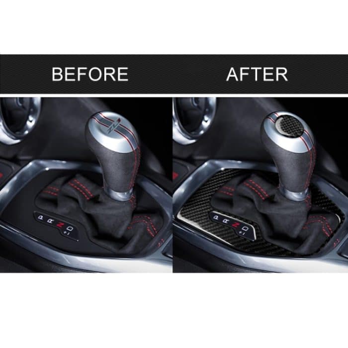 2 in 1 Auto Carbon Fiber Gear Frame Dekorativer Aufkleber für Chevrolet Camaro 2017-2019 – Bild 7