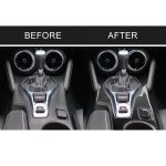 2 in 1 Auto Carbon Faser Zentralsteuerung Außenrahmen Dekorativer Aufkleber für Chevrolet Camaro 2017-2019 – Bild 7