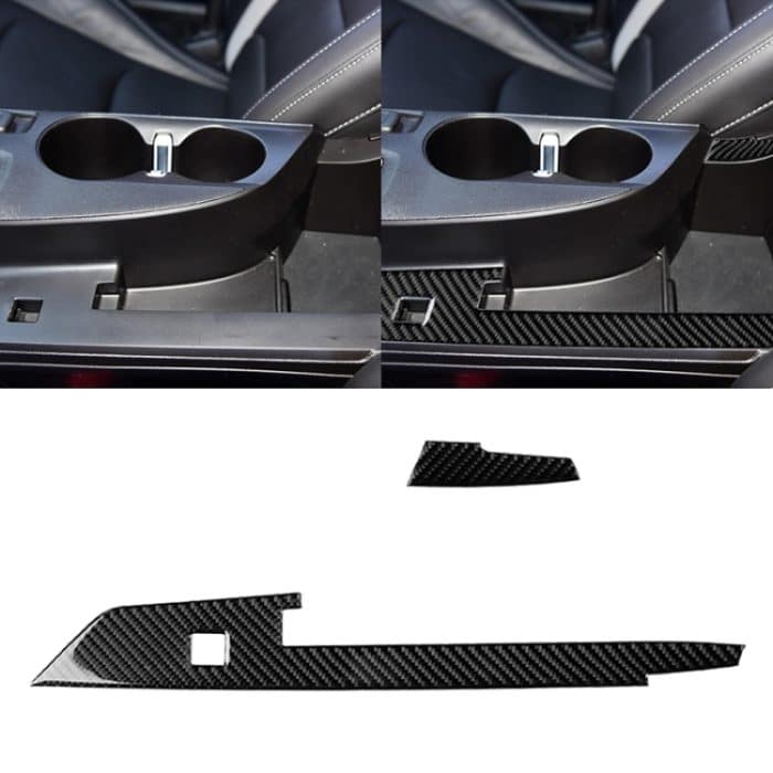 2 in 1 Auto Carbon Fiber Central Control Stripe Dekorativer Aufkleber für Chevrolet Camaro 2017-2019 – Bild 1
