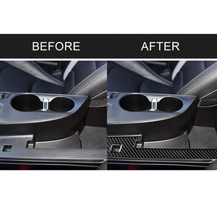 2 in 1 Auto Carbon Fiber Central Control Stripe Dekorativer Aufkleber für Chevrolet Camaro 2017-2019 – Bild 7