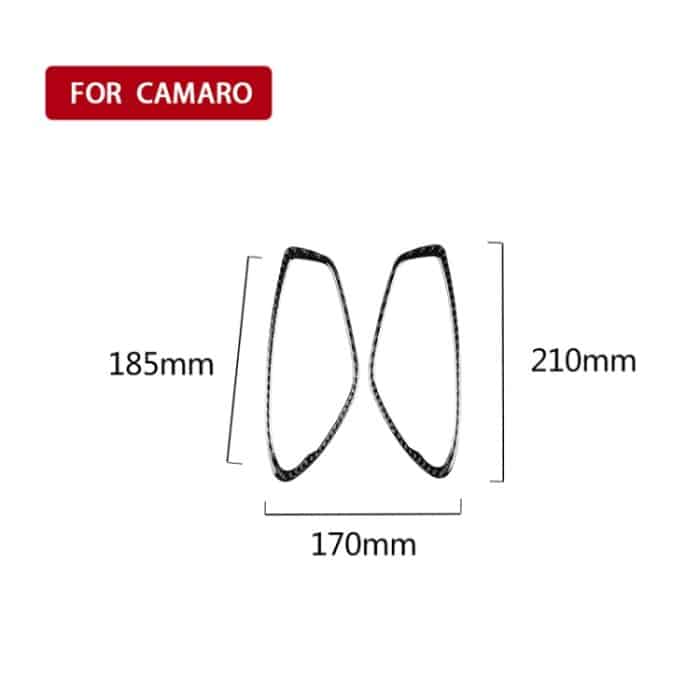 2 PCS Car Carbon Fiber Tür Innengriffverkleidung Dekorativer Aufkleber für Chevrolet Camaro 2017-2019 – Bild 5