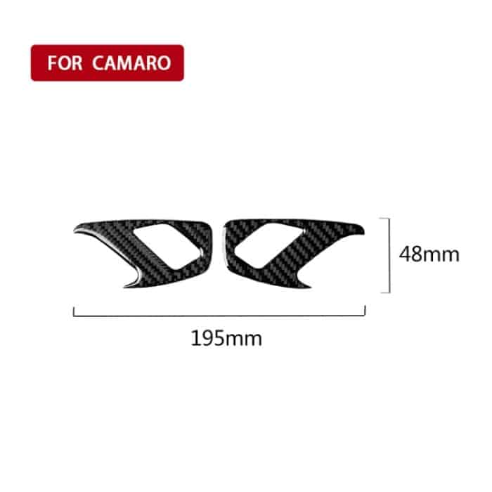 2 PCS Car Carbon Fiber Innentürschloss Dekorativer Aufkleber für Chevrolet Camaro 2017-2019 – Bild 5